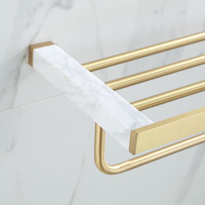 Luxurious Gold Bathroom Fixture Set