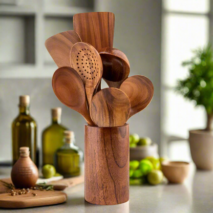 Eco Friendly Solid Wood Kitchen Tool Set