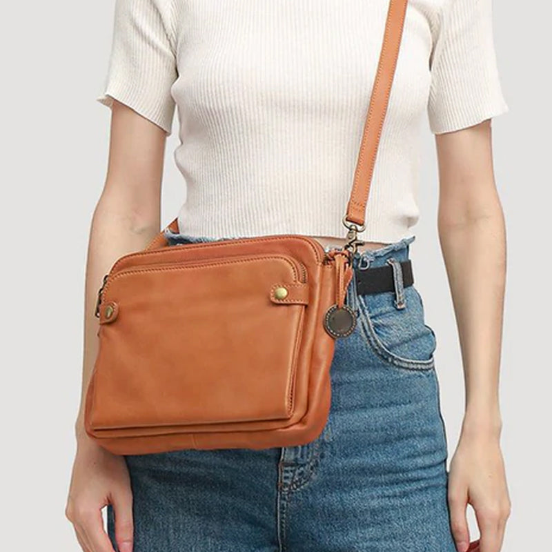 Premium Leather Crossbody Handbag