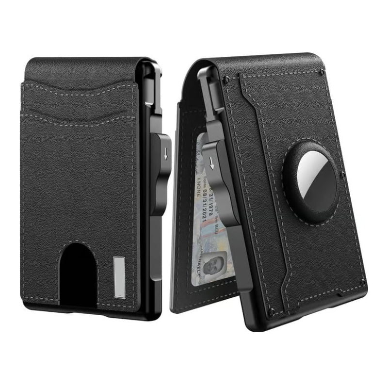 Premium Leather AirTag Wallet Card Holder - Cofik