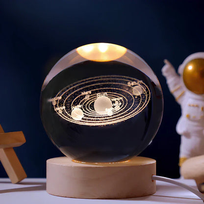 Colorful Globe LED Bedside Lamp