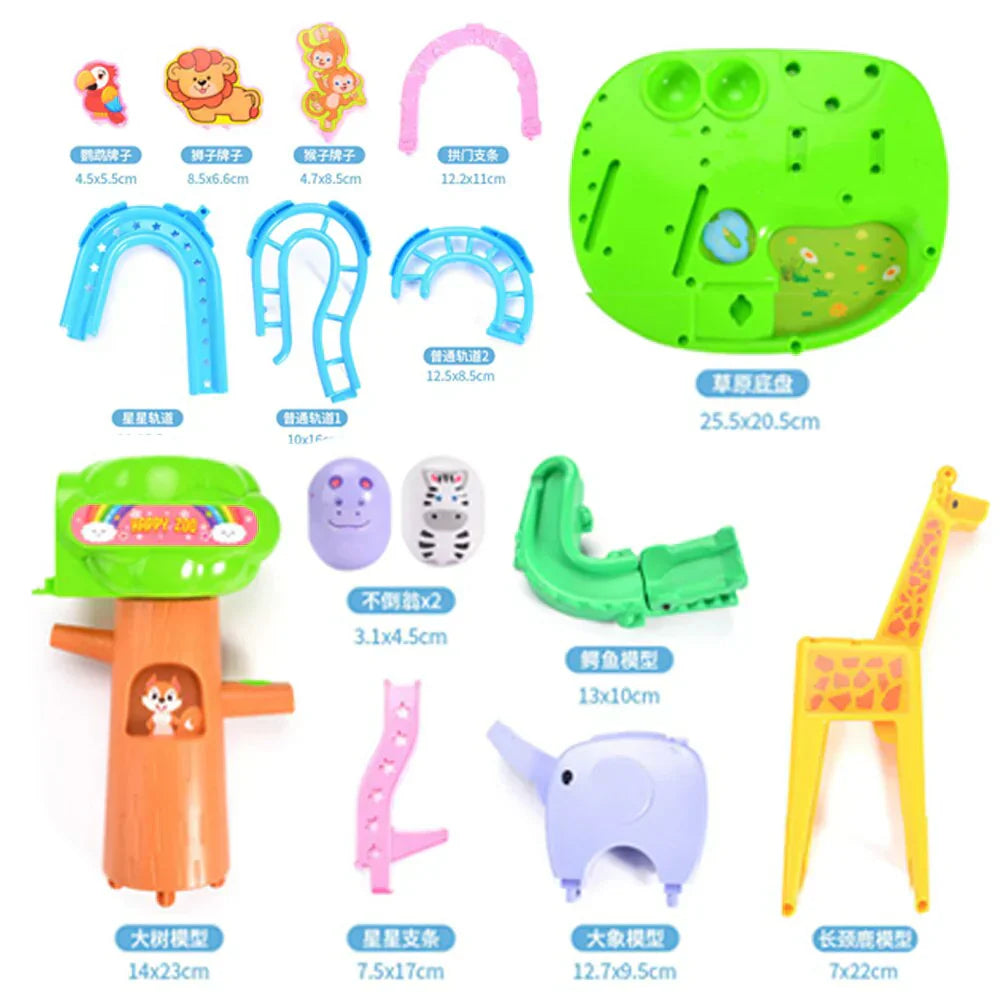 Fun Animal Playset with Slides and Figures