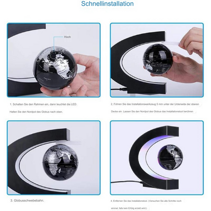 Sleek Magnetic Floating Orb Lamp