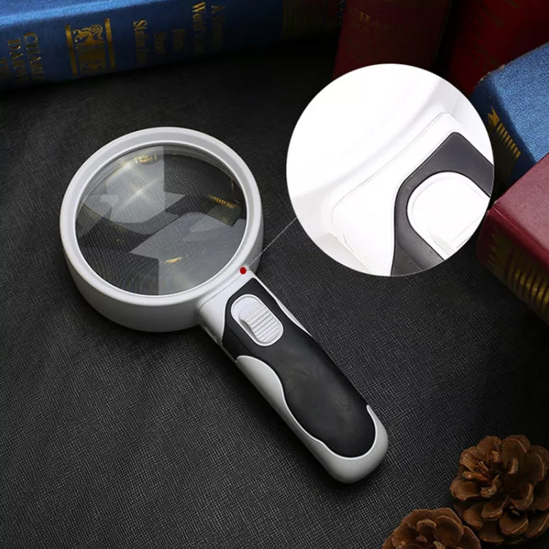 Compact 20X LED Magnifying Glass with Light - Cofik
