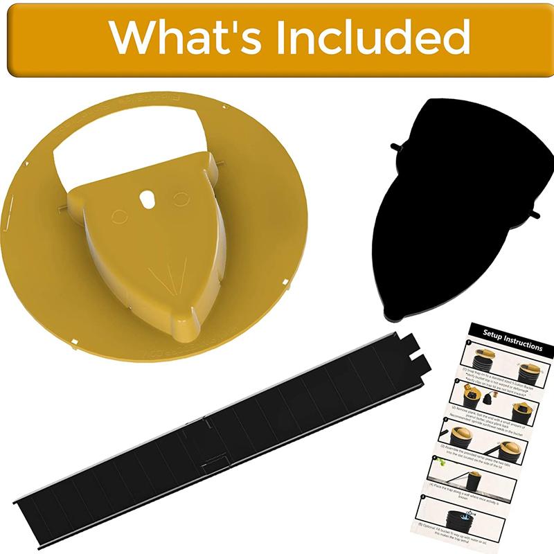 Easy Set Flip Trap Bucket Lid for Rats