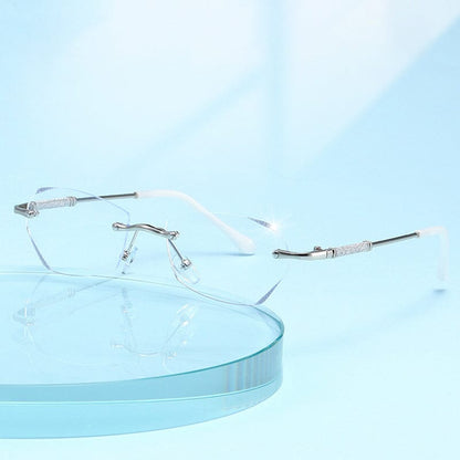 Stylish Rimless Blue Light Blocking Readers