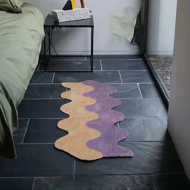 Vibrant Multi-Colored Area Rug Cotton Blend - Cofik