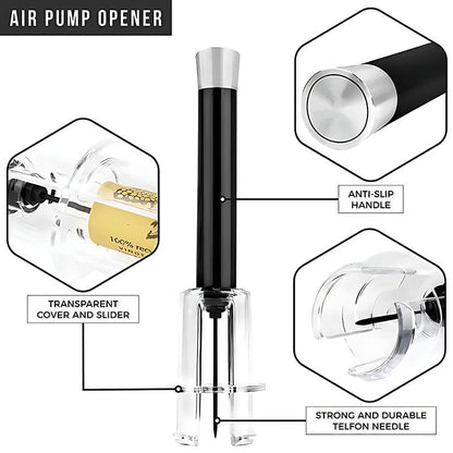 Easy Wine Corkscrew Air Pump Set