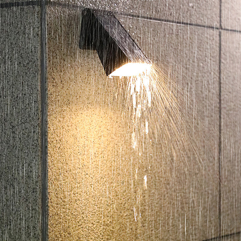 Solar Powered Outdoor LED Wall Light with Adjustable Arm