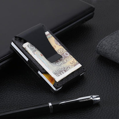 Slim Carbon Money Clip Wallet