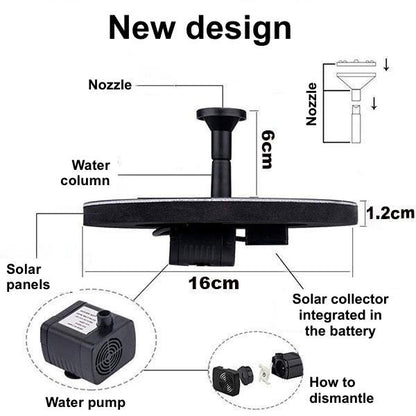 Solar Powered Garden Fountain for Outdoor Floors