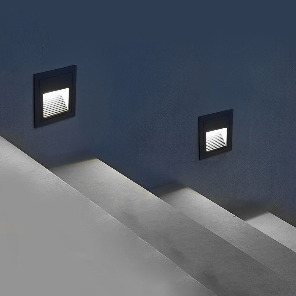 Sleek Recessed LED Wall Step Lights 3W Aluminum