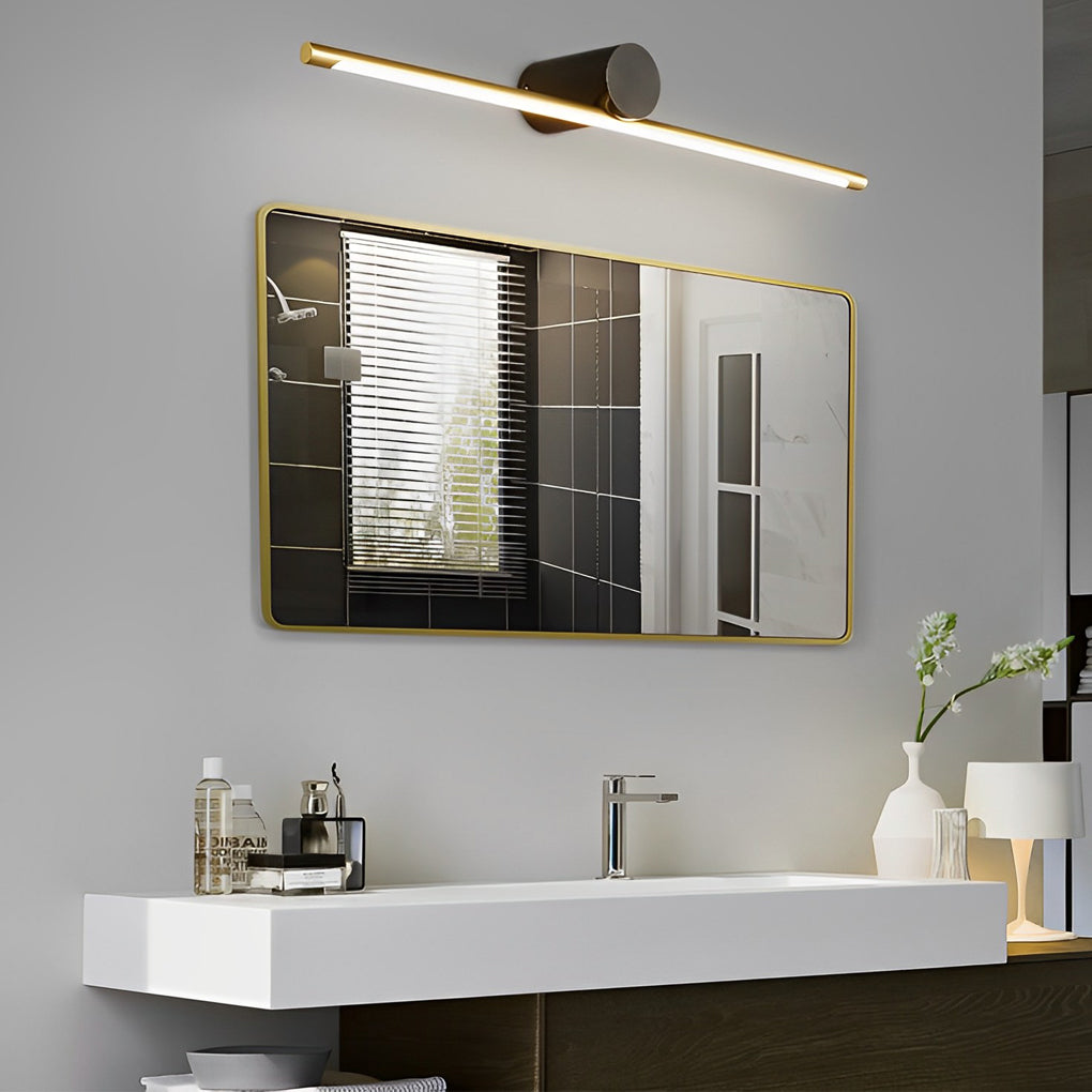 Contemporary Double Tone Bath Lighting with Cylinder Shade