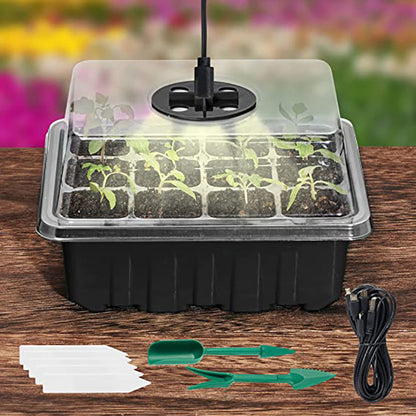 Indoor Herb Planters with LED Grow Lights, 5 Pack