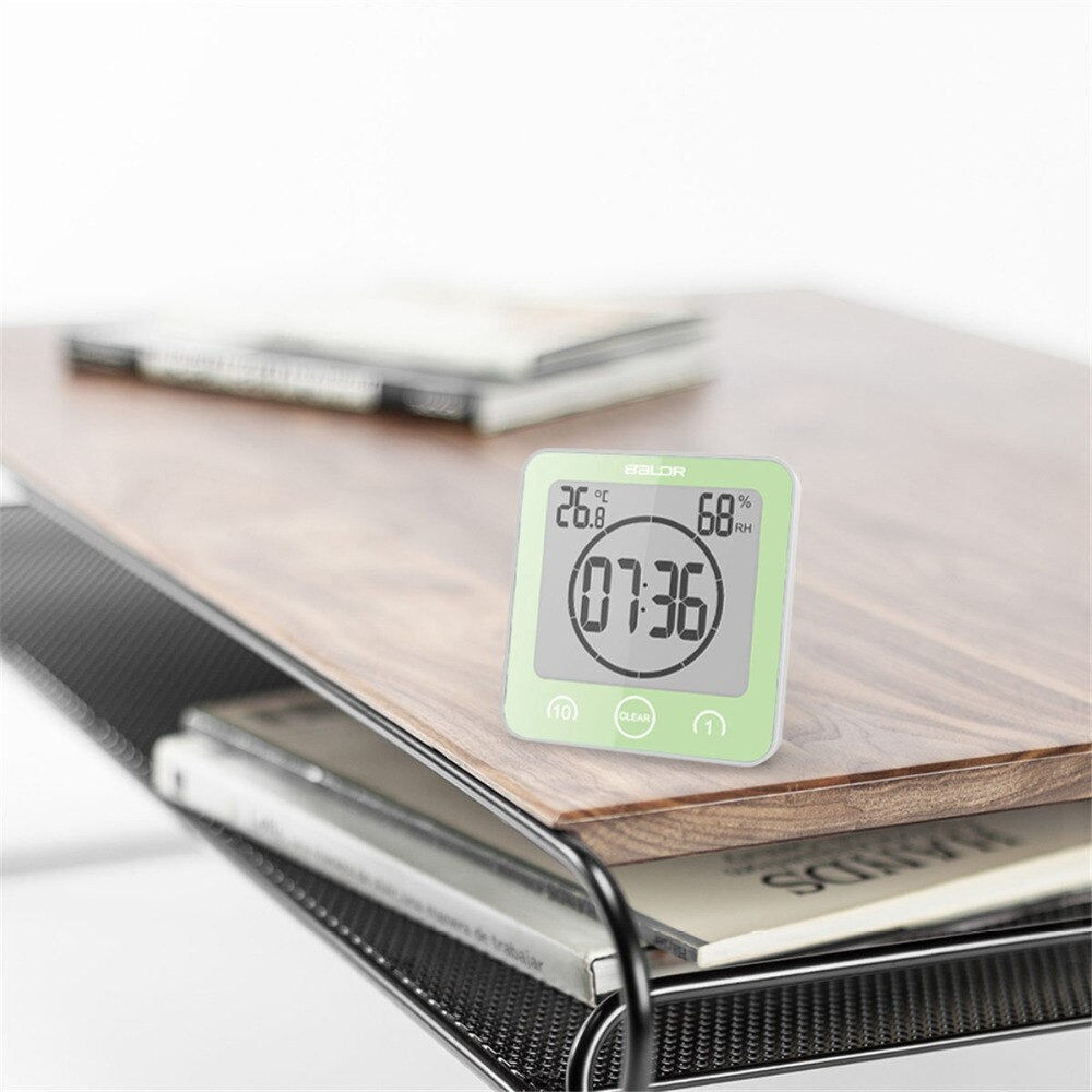 Waterproof Bathroom Clock with Timer