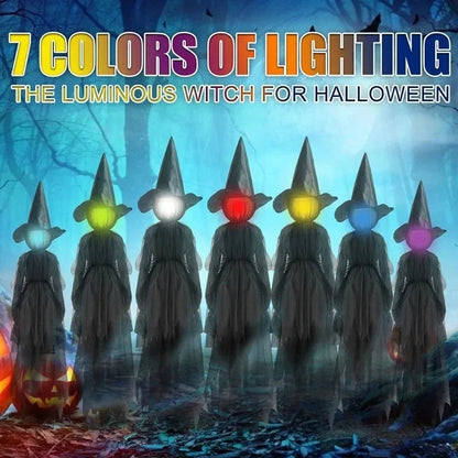 Spooky Witch Handheld LED Decor Lamp