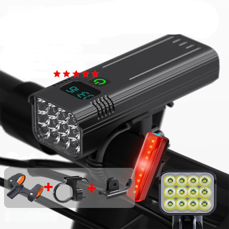 Bright 5000L LED Bicycle Front Light with USB Charger