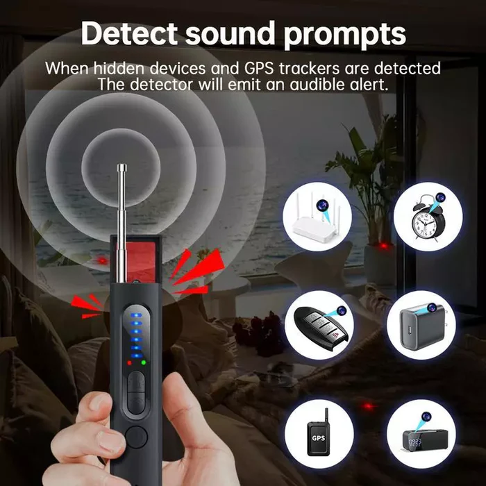 Personal Spy Detector & GPS Tracker Finder Device