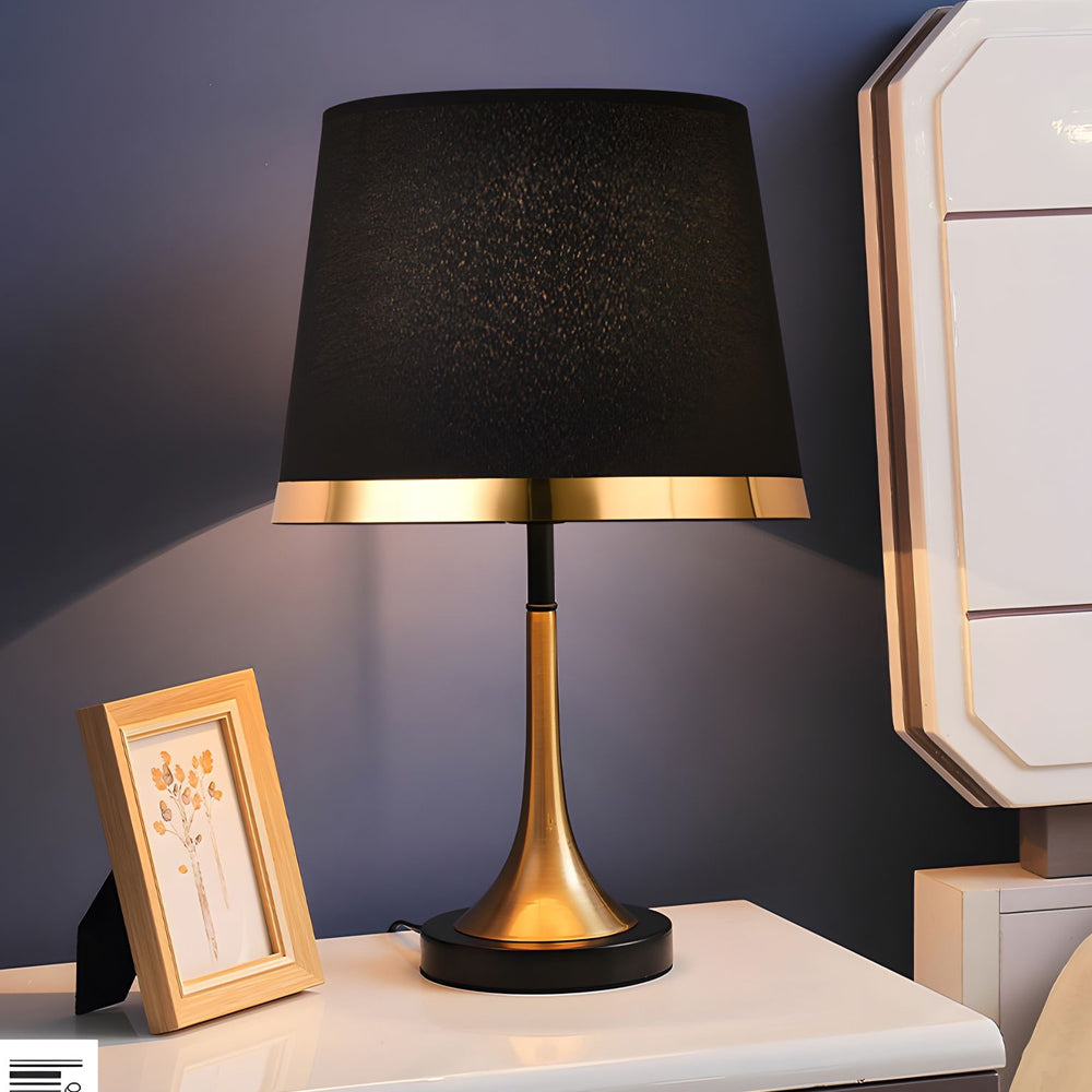 Classic Gold and Marble Style Table Lamp