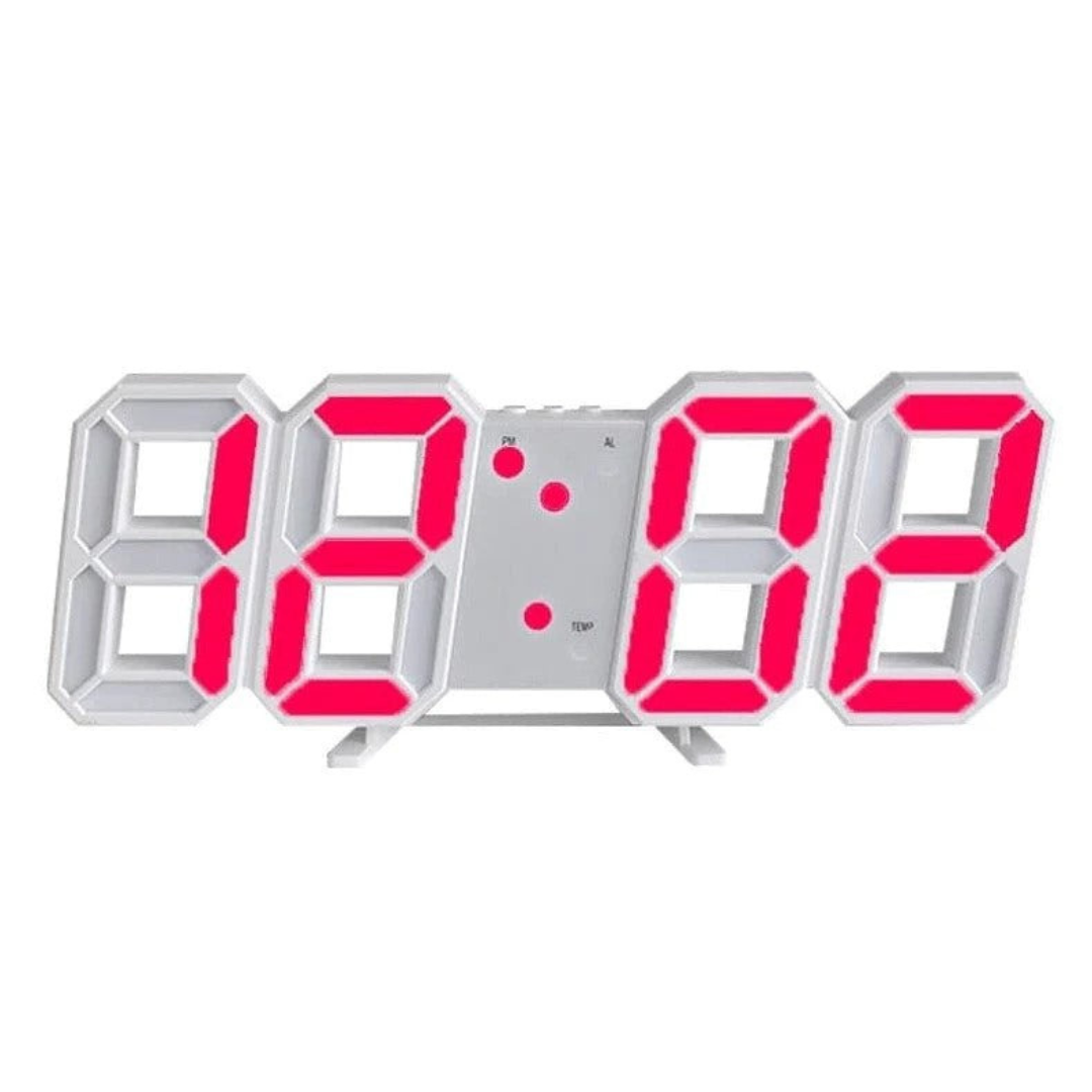Modern 3D LED Digital Wall Clock with Easy Control
