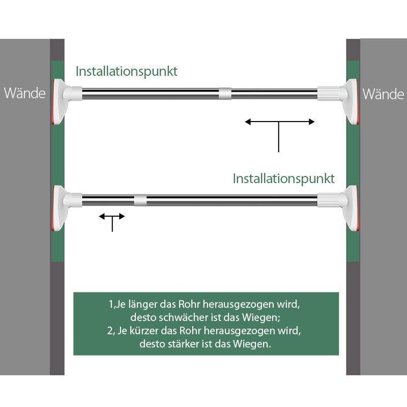 Noxord | Adjustable Closet Rod Made of Steel