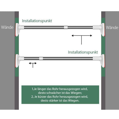 Noxord | Adjustable Closet Rod Made of Steel