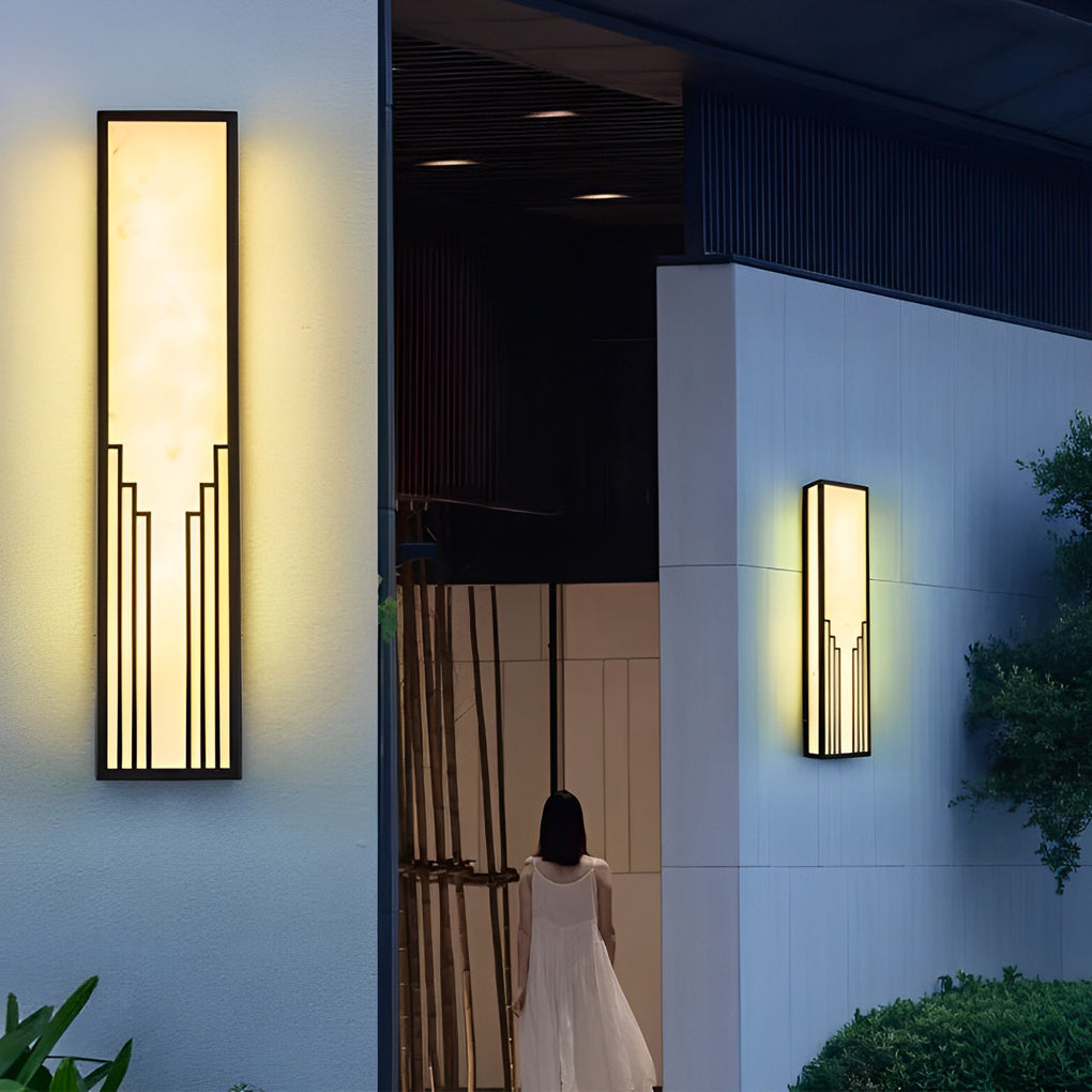 Outdoor Weatherproof Black LED Wall Lamp