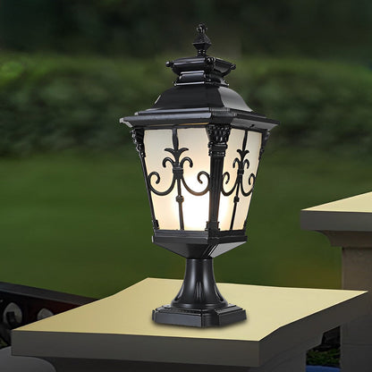 Vintage Design Outdoor Solar Powered Fence Post Lights