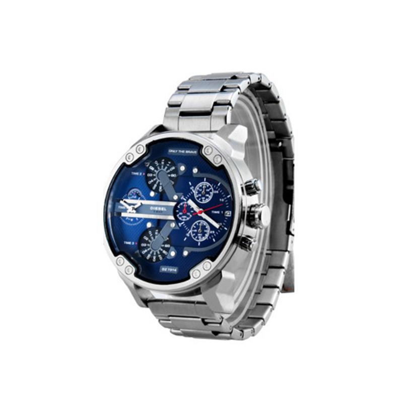 Modern Stainless Steel Quartz Chrono Watch