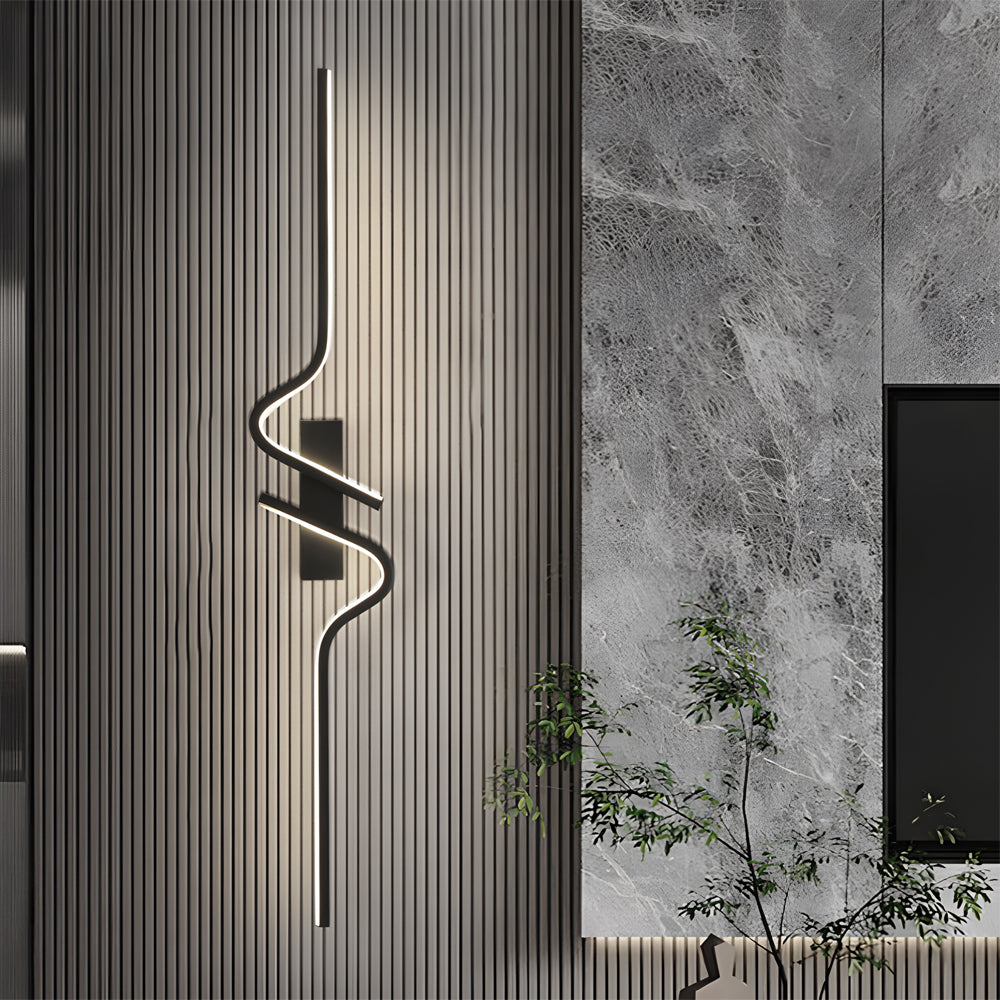 Sleek Modern LED Black Wall Light