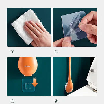 Flexible Bathroom Toilet Cleaning Brush