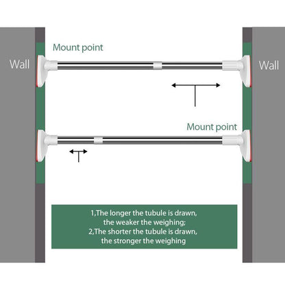 Easy Install Adjustable Closet Rod Hanger