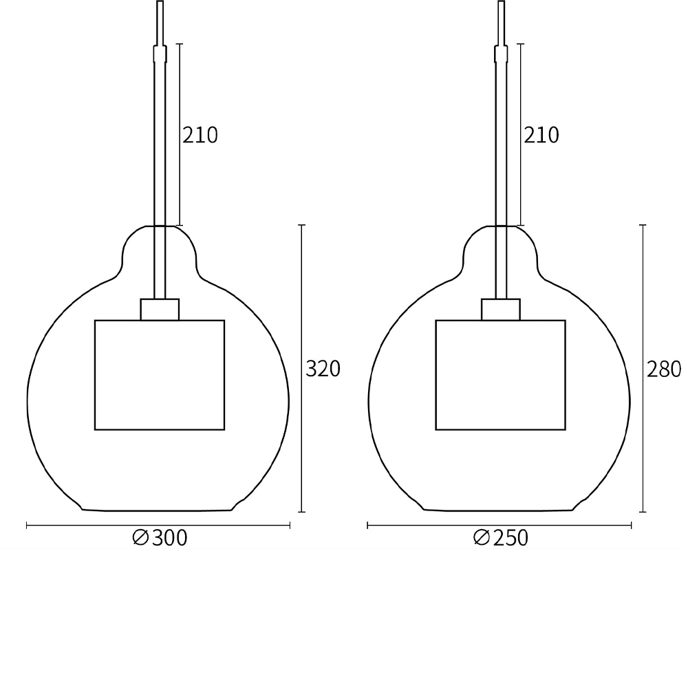 Stylish Home Glass Hanging Light