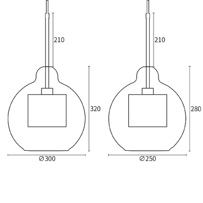 Stylish Home Glass Hanging Light