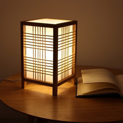Natural Bamboo Desk Light Lamp