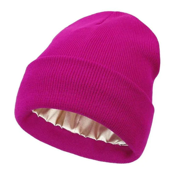 Warm Silk Blend Winter Beanie Hat