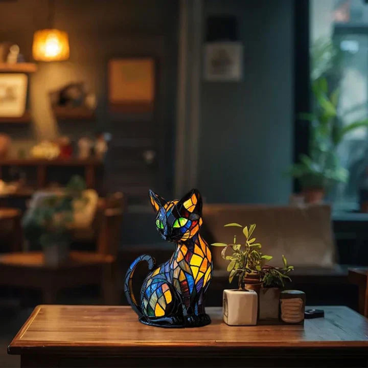 Cozy Glowing Cat Table Lamp – Warm Home Decor