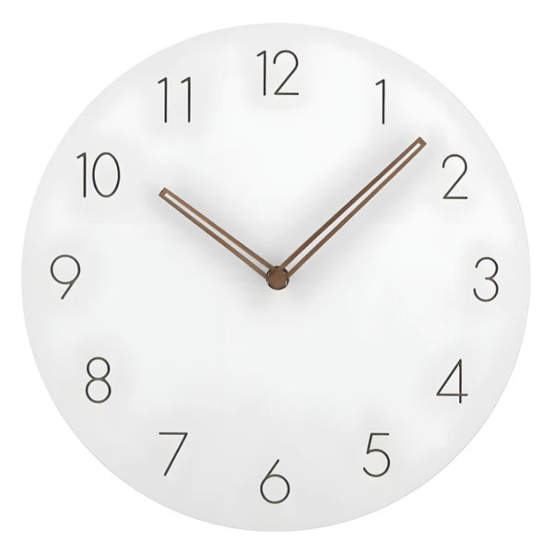 Big Silent Wooden Clock - Modern Minimalist Style