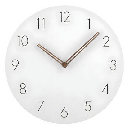 Big Silent Wooden Clock - Modern Minimalist Style
