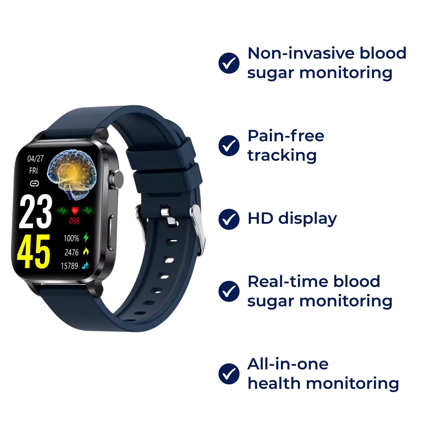 EasyTouch Diabetes Smart Watch - Blood Sugar Tracker