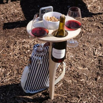 Portable Patio Wine Table