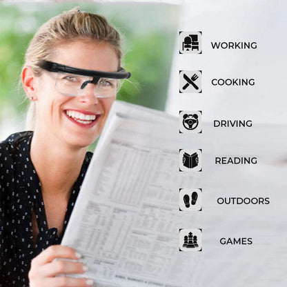 Flexible Focus Prescription Free Reading Glasses