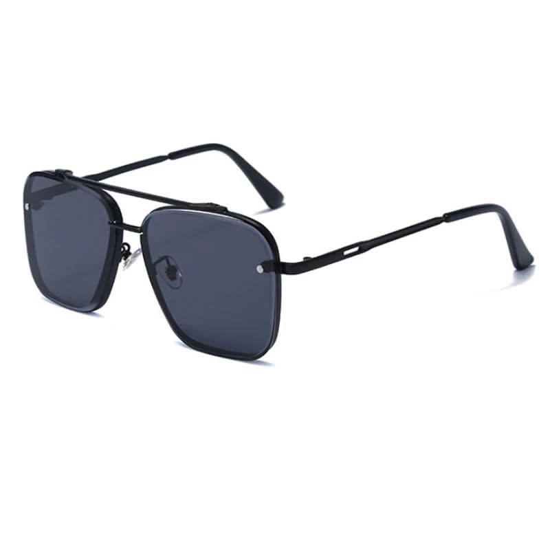 Trendy Men's Shades with Big Metal Frames