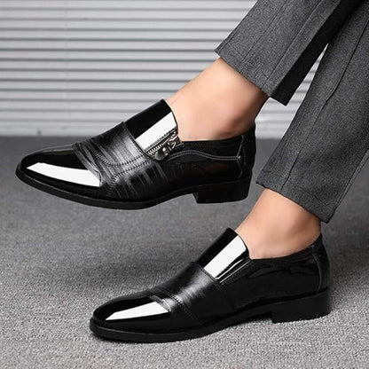 Sleek High Heel Ankle Shoes with Zipper Closure