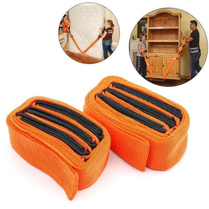 Heavy Duty Furniture Lifting Straps - 2 Piece Set