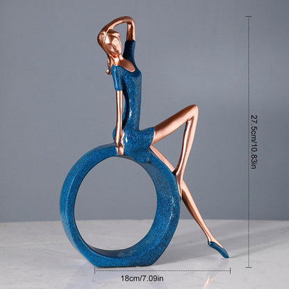 Zen Yoga Woman Figurine