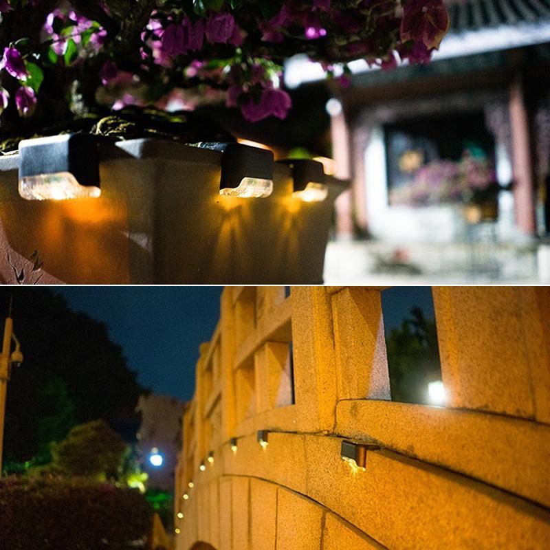 Solar Powered Outdoor Step Lights (4 Pack)