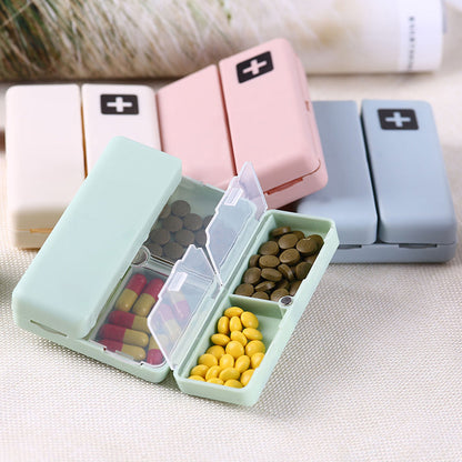 Travel Pill Box with 7 Separate Compartments