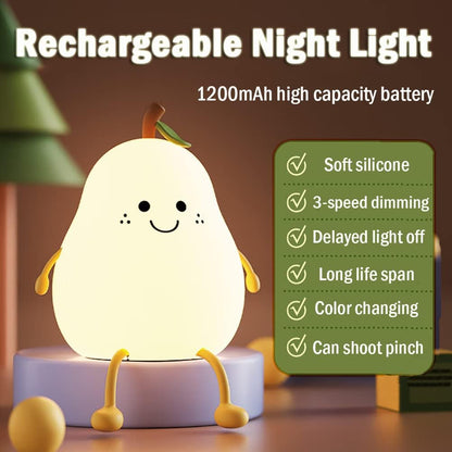 Stylish Plug in Night Lamp with USB and Soft Glow