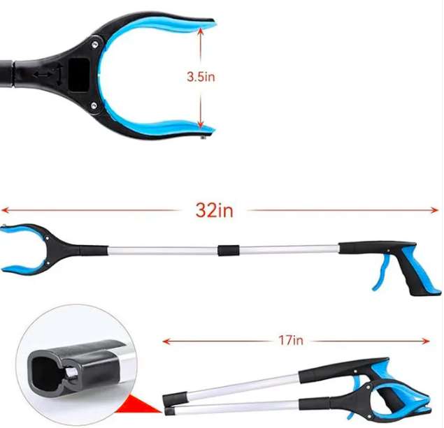 Cofik | Adjustable Reaching Claw With Rotating Grip Clip